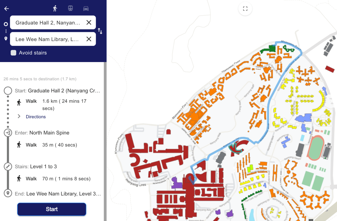 南洋理工大学地图图片