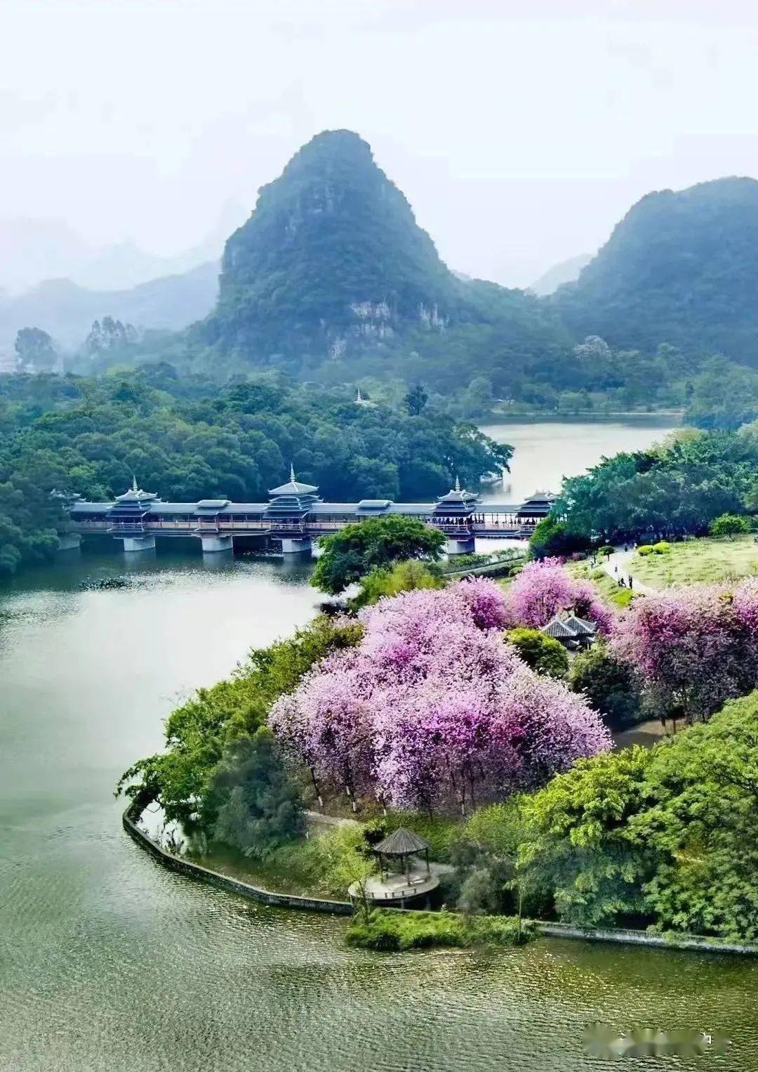 龙潭公园位于柳州市区南部,是一个融喀斯特自然山水景观,中国南方少数