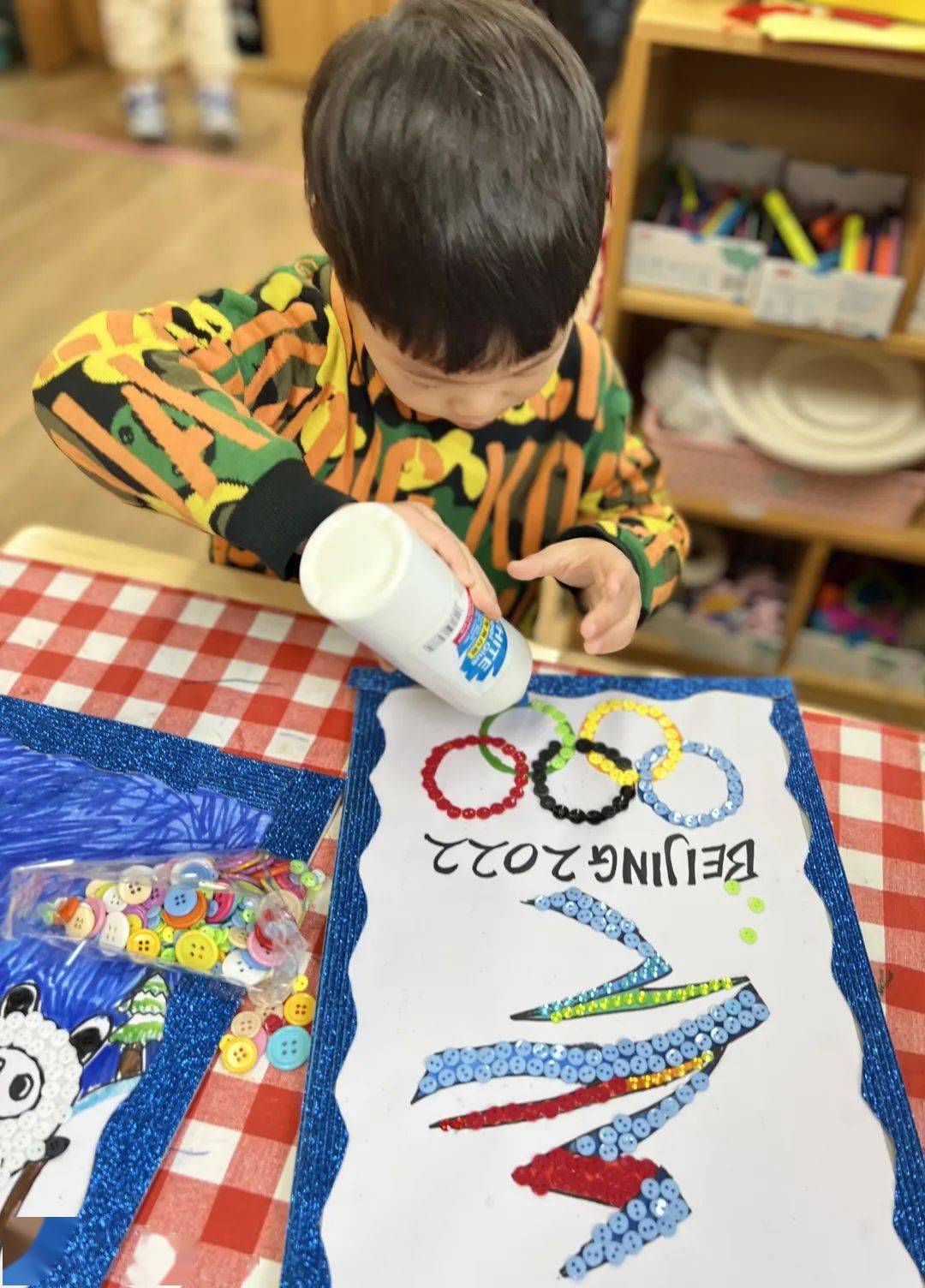 童心迎冬奥一起向未来东城区精诚实验幼儿园迎冬奥艺术作品展
