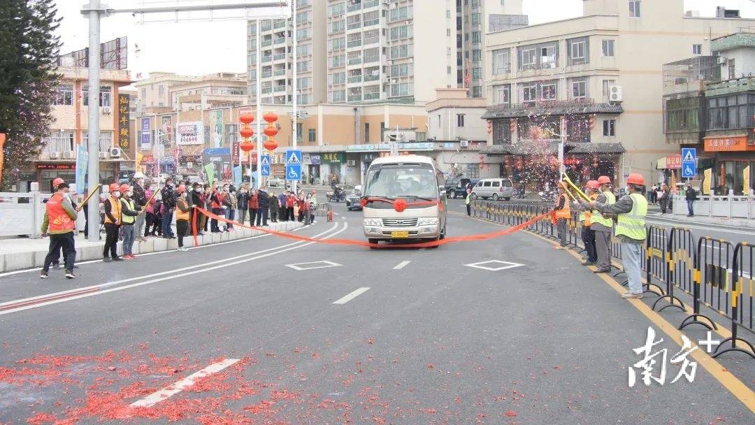 從汾溪片到公路片車程只需10分鐘萬江4項市政路橋工程順利通車