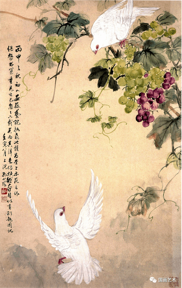 孔小瑜花鸟作品欣赏