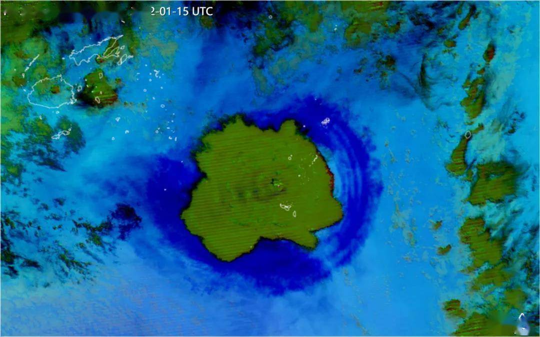 风云气象卫星看汤加火山喷发 火山喷发或影响拉尼娜发展