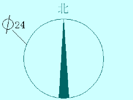施工图指北针放在哪里图片