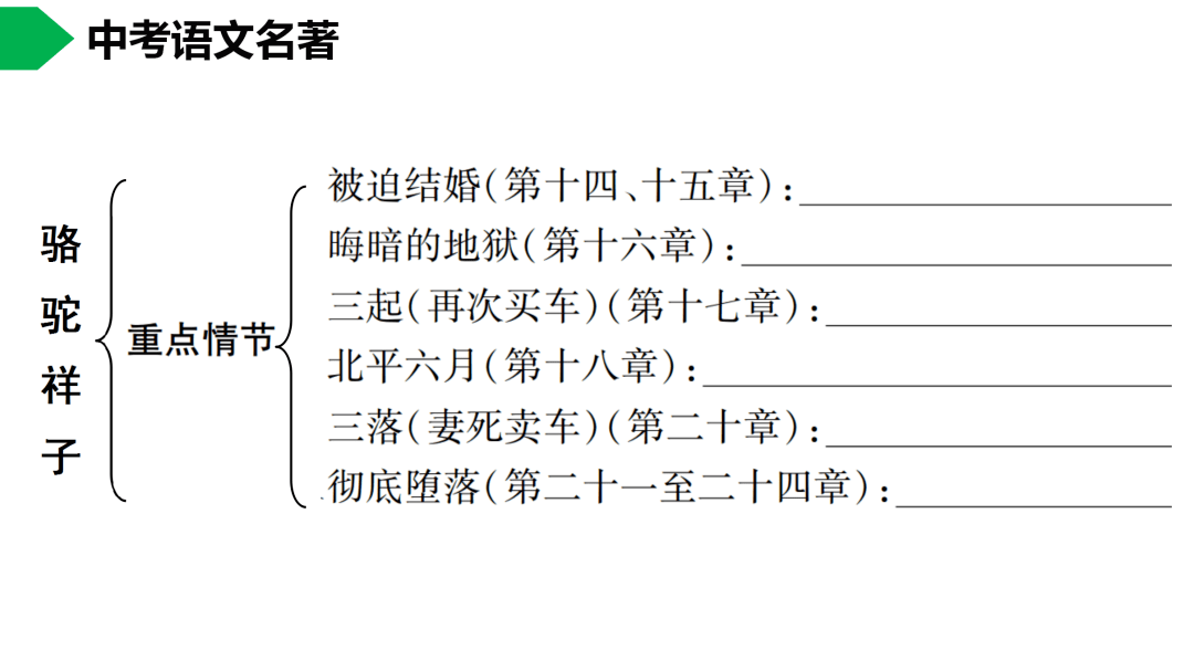 祥子|初中语文 | 七年级下册：《骆驼祥子》名著导读+思维导图 +考点合集，寒假预习必收！