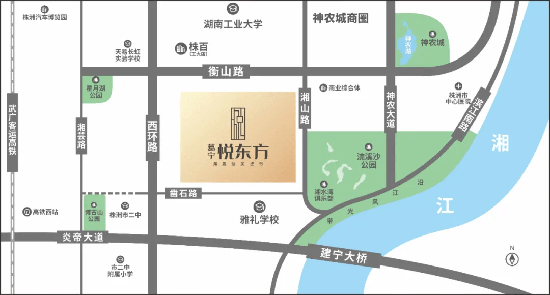 株洲神农城平面图图片