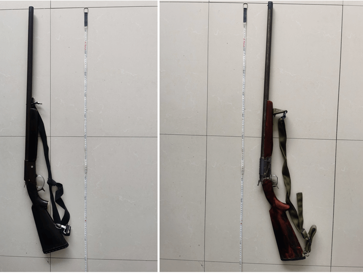 突发深夜一男子竟持枪出现