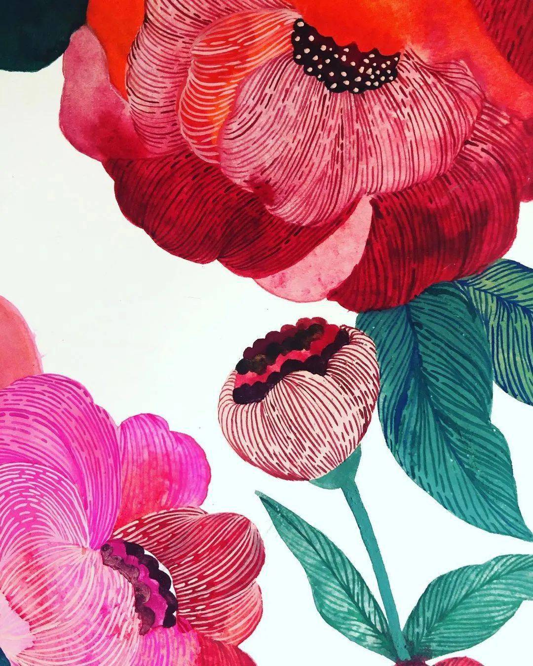 哇塞原来水彩平涂也这么美超强的装饰效果张张动人心魄我反手就是一个