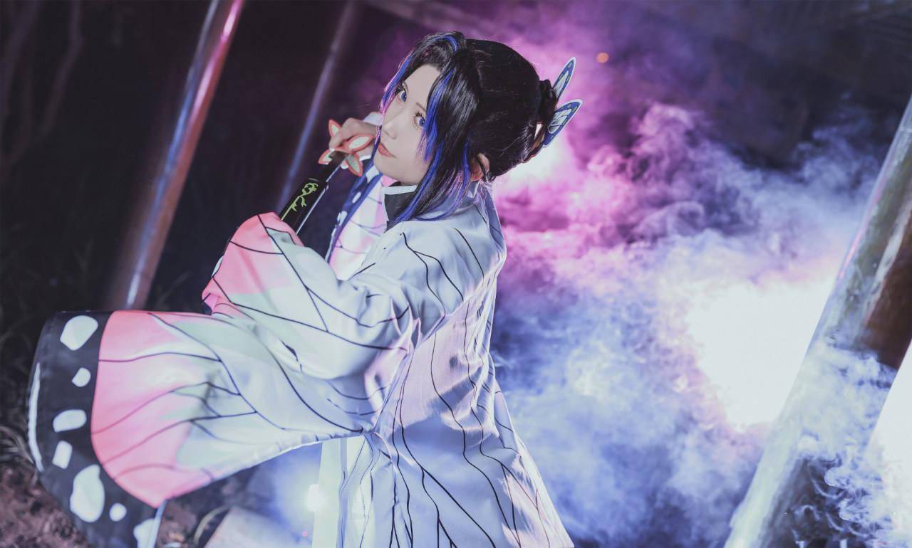 图片|《鬼灭之刃》蝴蝶忍cosplay
