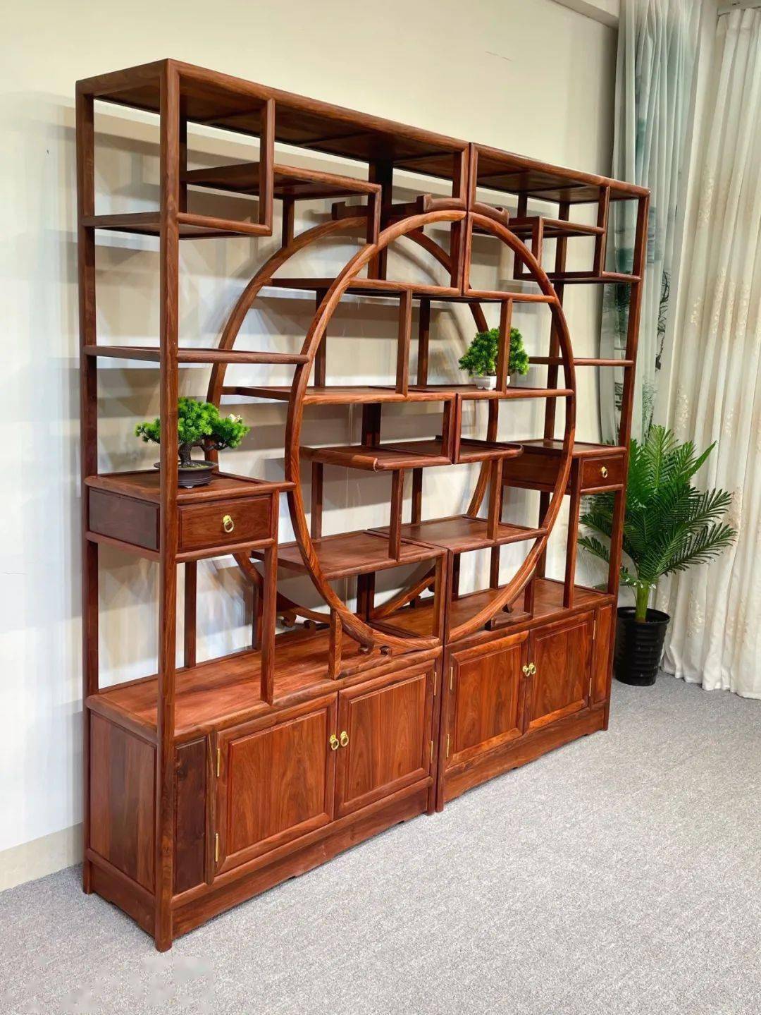 98/36/198cm单个尺寸万字内圆外方博古架