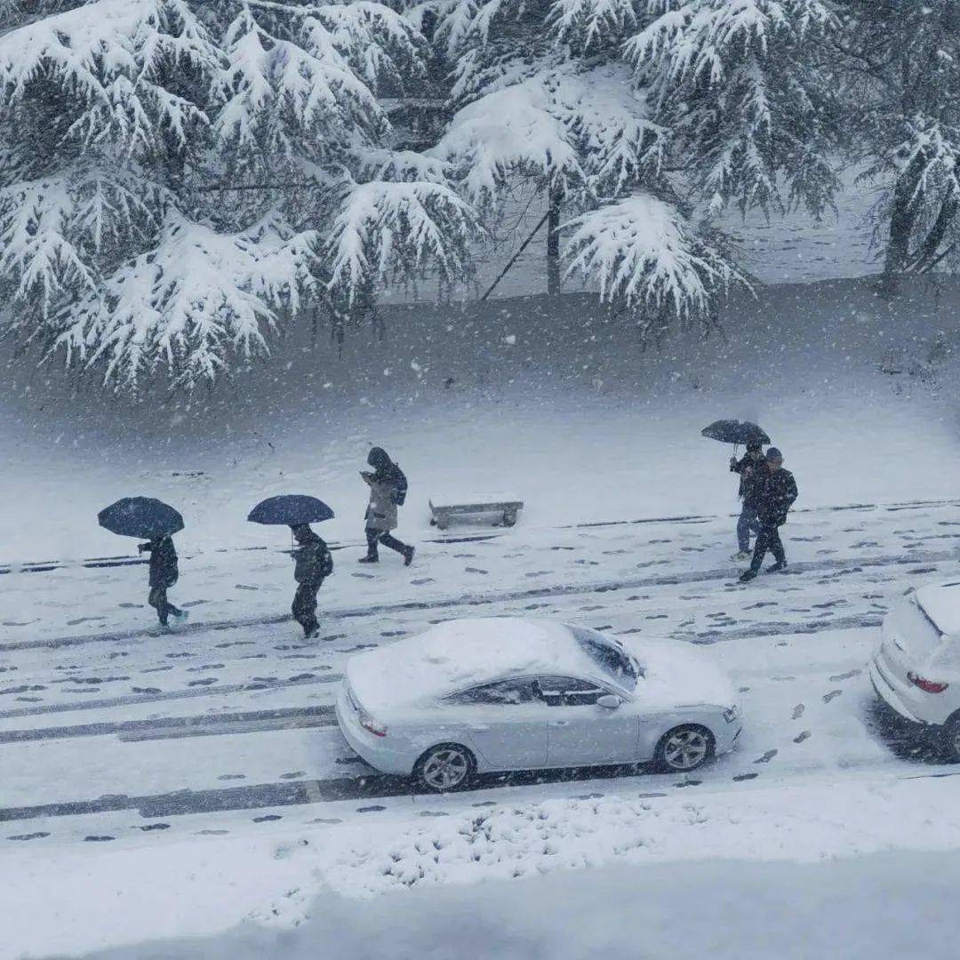 山东烟台遭遇暴雪袭击 气象部门发布暴雪橙色预警