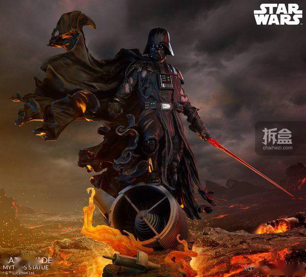 SIDESHOW星球大战DARTHVADER黑武士达斯维达神话雕像_Darth_Vader_头盔