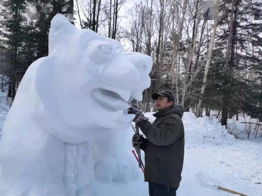 文章|“雪乡神雕” 特色雪雕过虎年