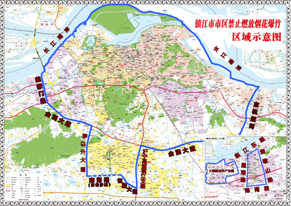 镇江京口区行政区划图图片