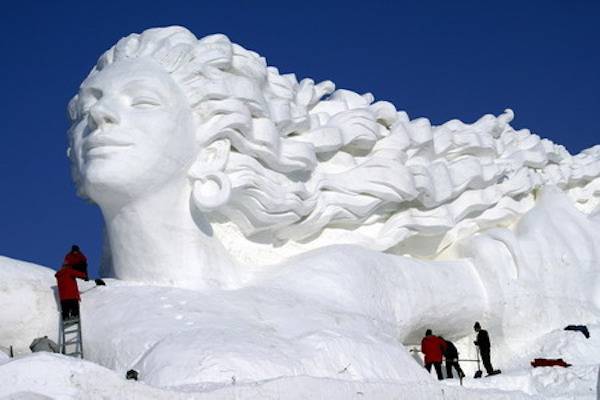 太阳岛|东北冰雪故事 ① 我在太阳岛上做雪雕