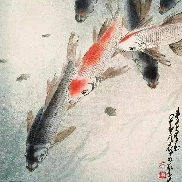新年嘉礼丨大师画鱼,年年有余_鱼图_中国_李方