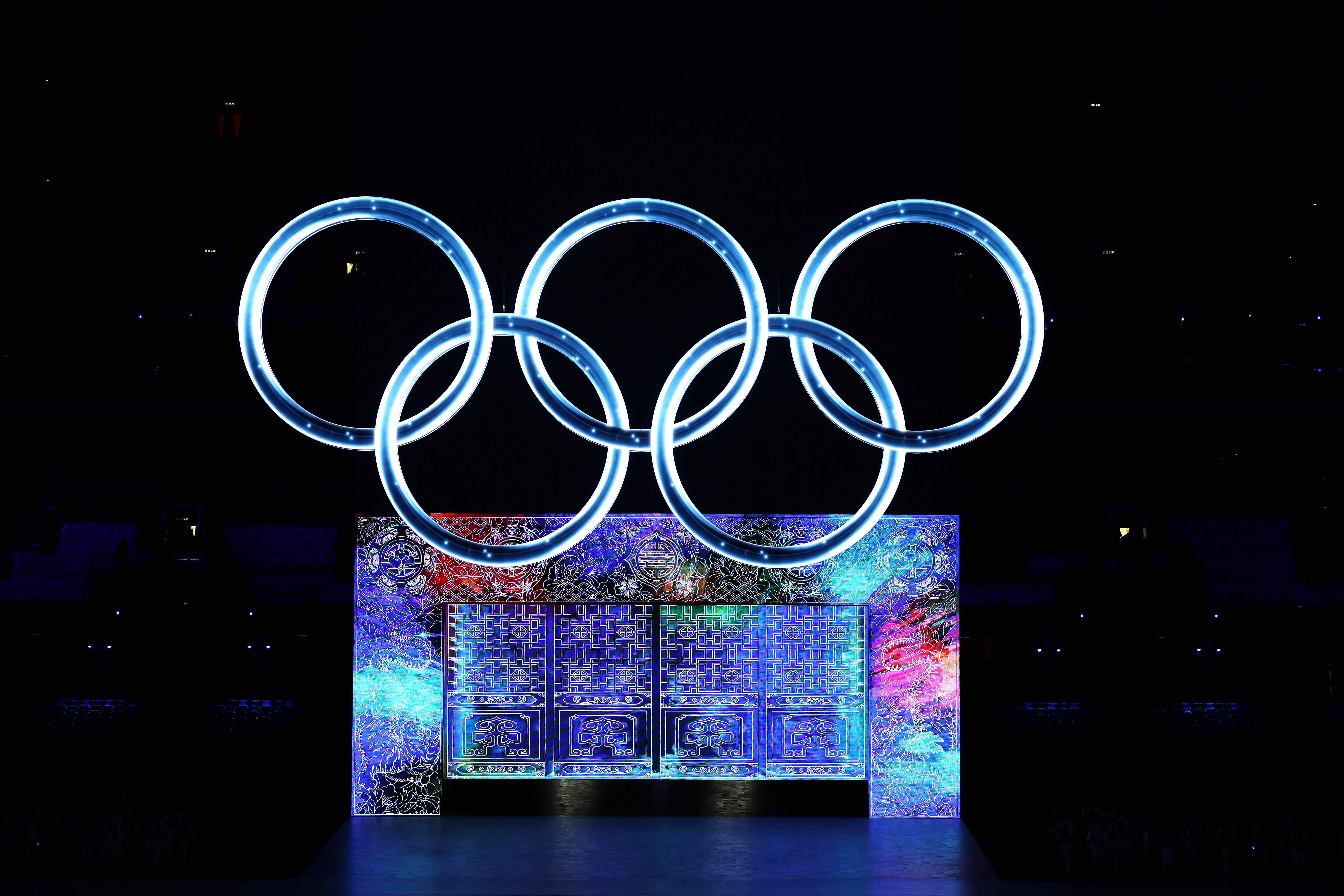 冬奥会奥运五环图片