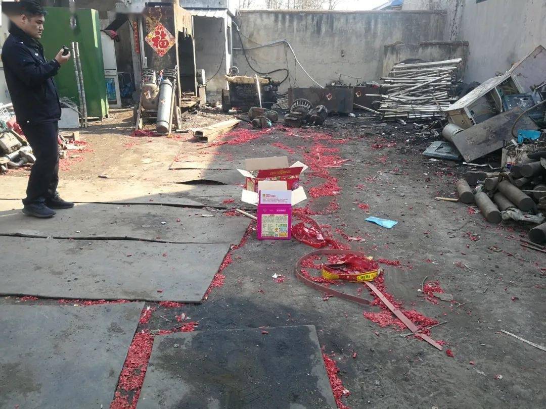 2月3日,欢城派出所在巡查中发现欢城西村刘某某院内有燃放烟花爆竹炮