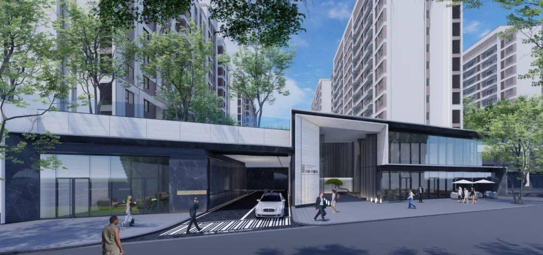 济南中海61九樾府首开区9米高差主入口的挑战