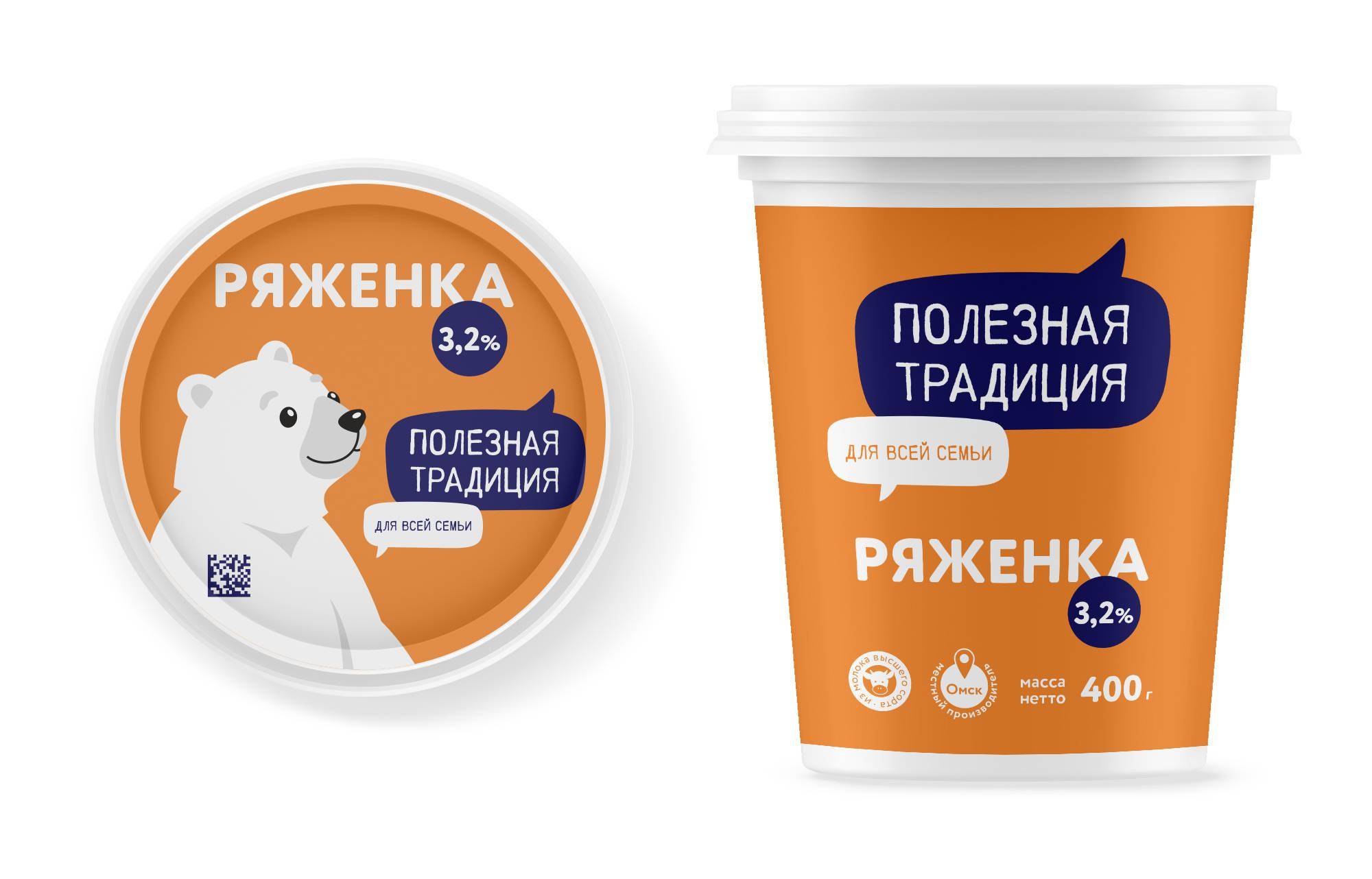 舒服的配色小熊乳制品包装设计