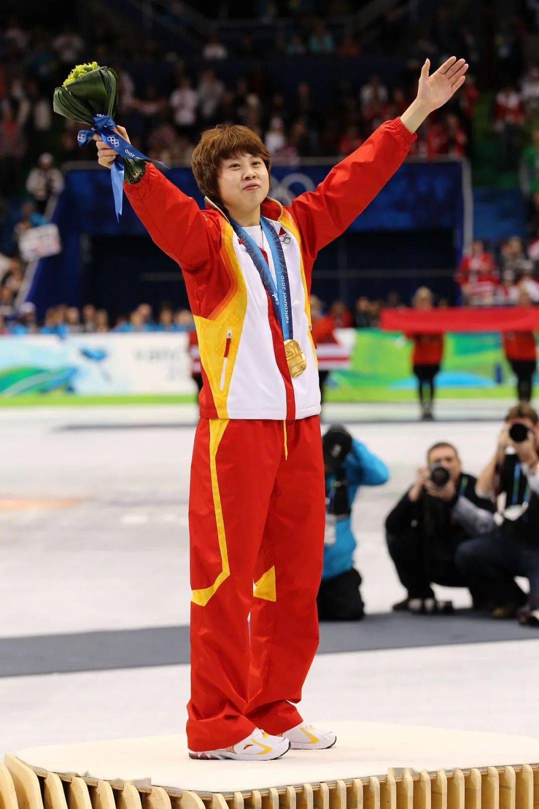 王濛凭借其高人一等的实力,在赛场上永远霸气十足.