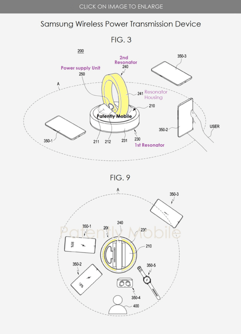 三星隔空无线充电专利曝光：可为三个以上设备同时充电