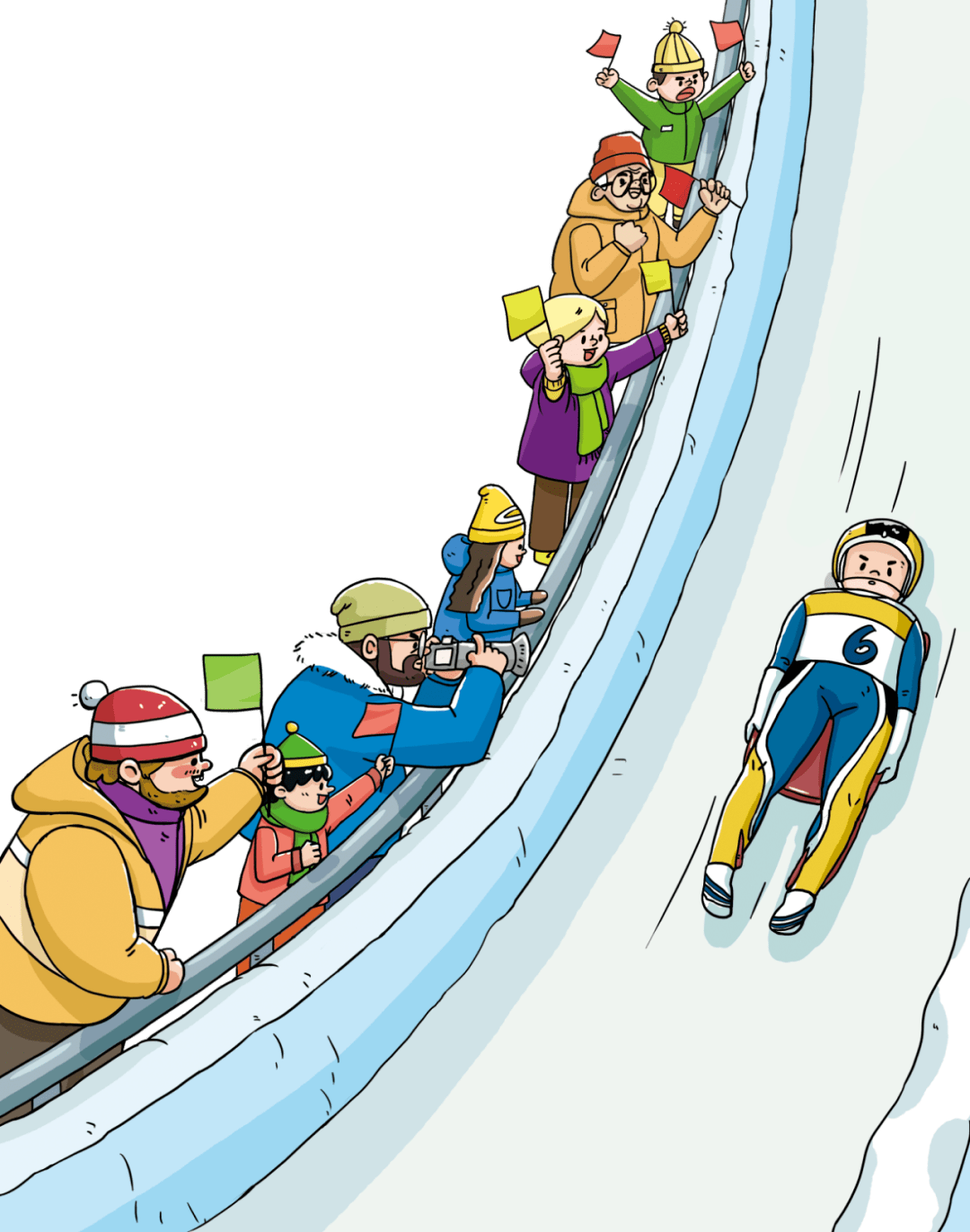无舵雪橇图片卡通图片
