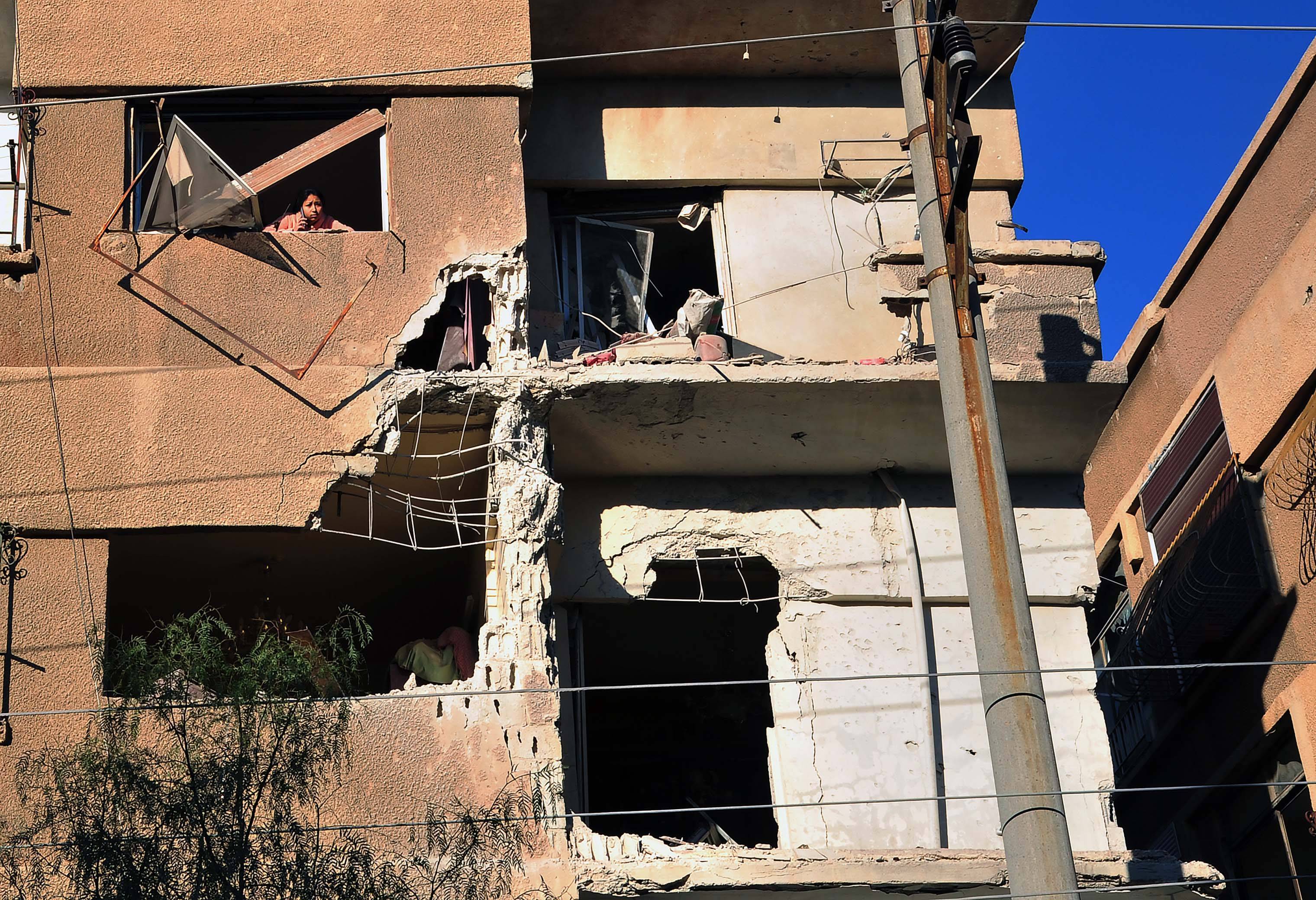 叙利亚:空袭过后_新华社_导弹_周边地区