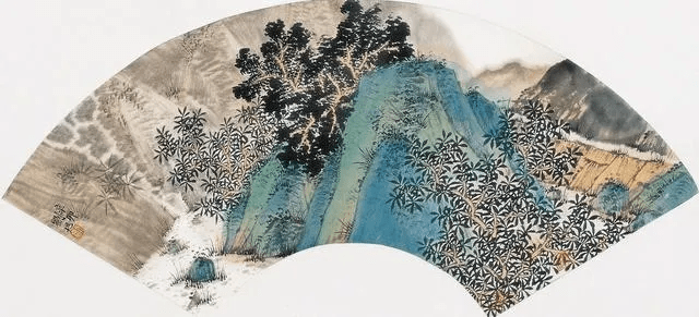 他笔下的青绿山水可居可游,雅俗共赏_刘旭_水墨_画面