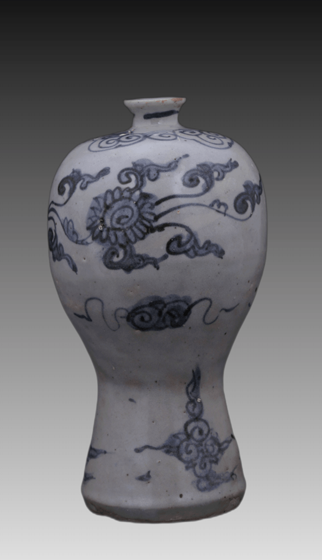 博物院藏)明成化青花怪石茶花纹碗平等青:又称陂塘青,产于江西乐平