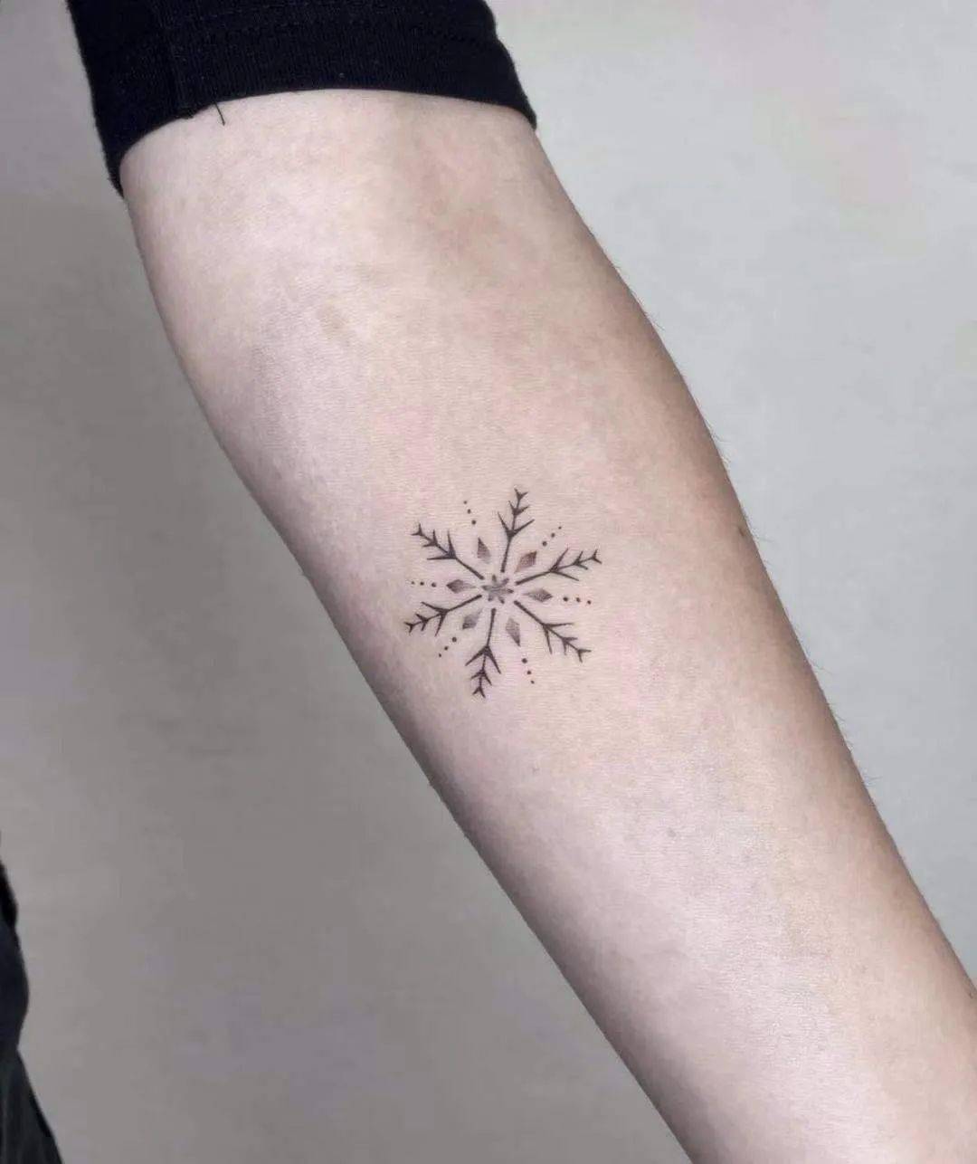 跟雪有关的纹身图片