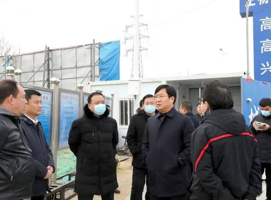 2月11日,区委书记陶俊强到广阳经开区调研年后开工项目及征地项目建设