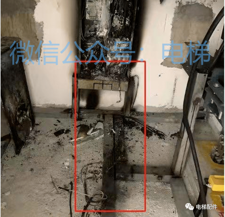 電梯控制櫃被燒成這樣了怎麼回事