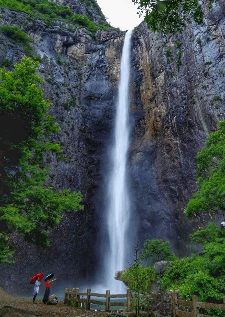 永嘉百丈瀑风景区图片