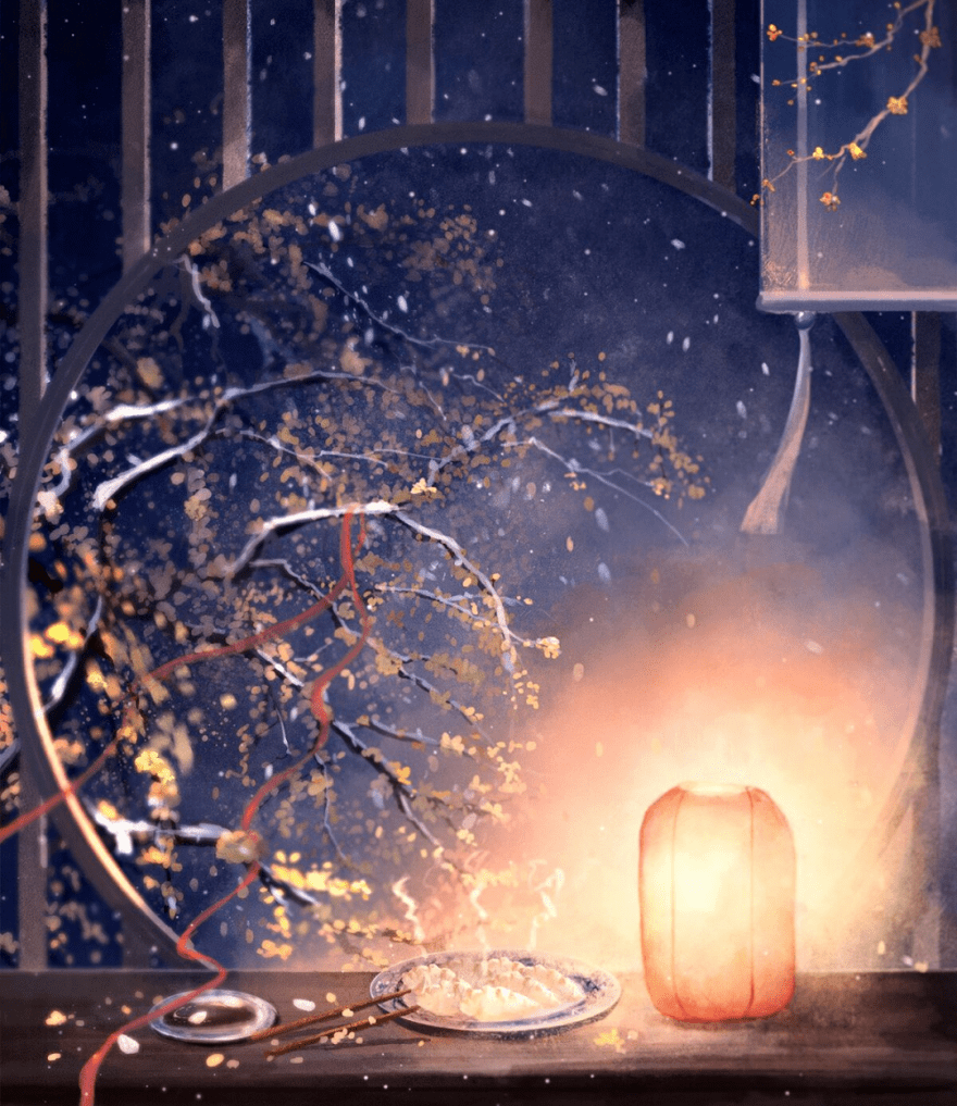 东风夜放花千树吹落谁家星如雨