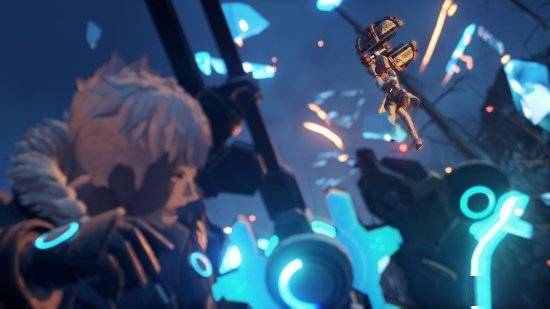 大剑|《异度之刃3》新角色情报 挥动巨锤的蓝发少女