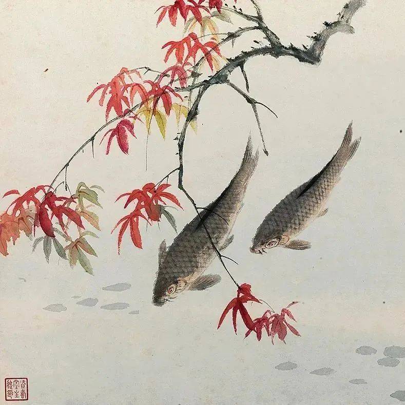 王师子《鱼乐图册》欣赏_王伟_中国_鲤鱼