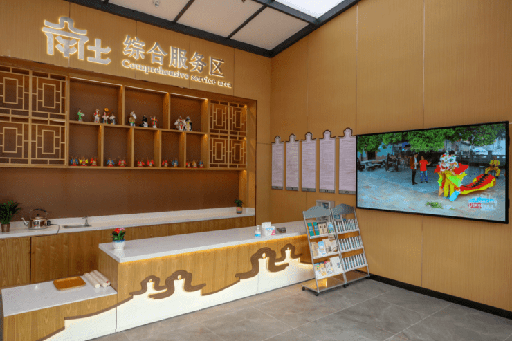 陈展装修都南社村新综合文化服务中心南社村原有的综合文化服务中心