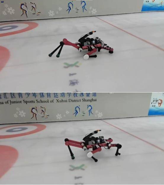 世界首款模仿人投掷冰壶的六足机器人“选手”亮相冬奥