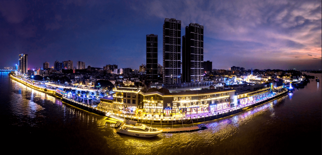 容桂渔人码头夜景图片