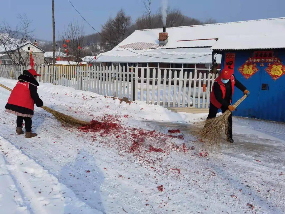 抚松县北岗镇:掀起环境卫生整治热潮_群众_积雪_裴凌福
