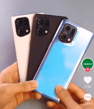 流线|OPPO Find X5 / Pro 官方真机亮相：一体化流线设计