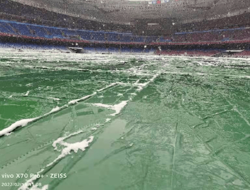 揭秘｜“鸟巢”1.1万平方米地屏，如何经受起强降雪考验？