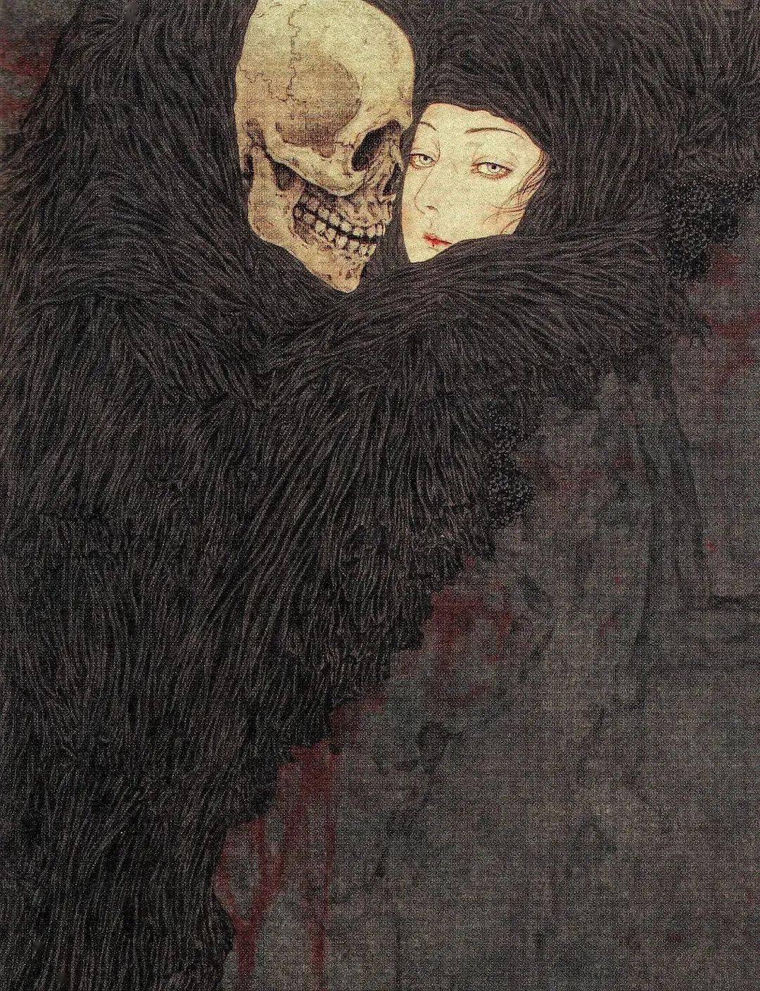 插画 | 恐怖又唯美,诱惑又冷淡,他画的美女让人欲罢不能!