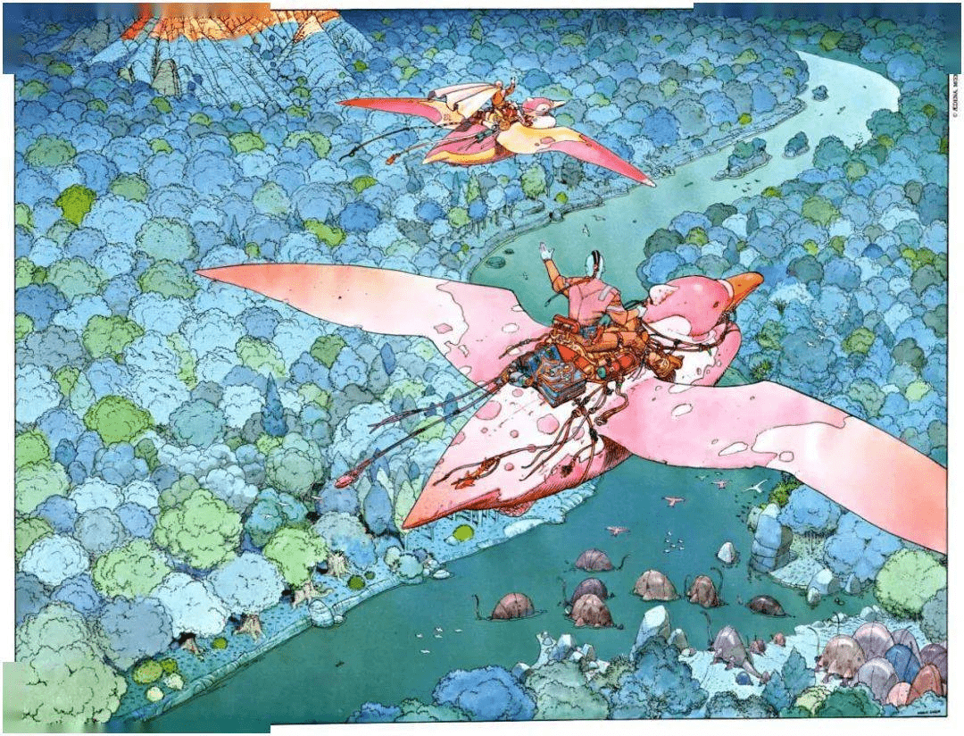 《风之谷》比如《风之谷》就受莫比斯的《阿扎克》极大影响.