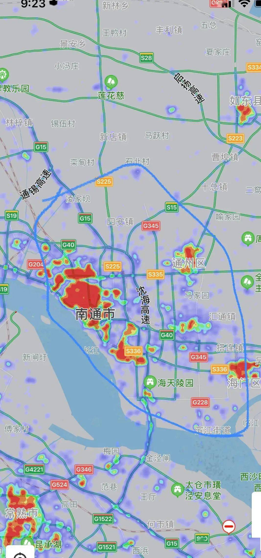 热力图:南通pk苏州及其差距_发展潜力_城市_江苏