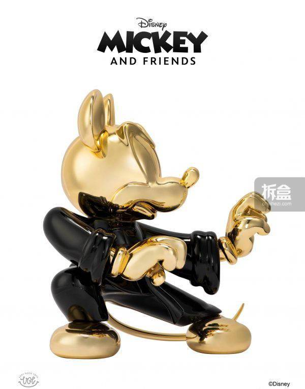 功夫VG TOYS 功夫米奇 MICKEY 经典款 黑金潮流艺术手办