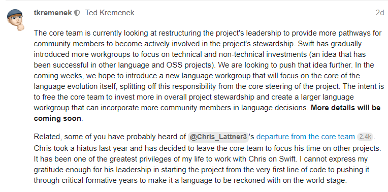 微信、支付宝个人收款码可继续使用；苹果或将推出7款新Mac；Swift之父正式退出Swift核心团队