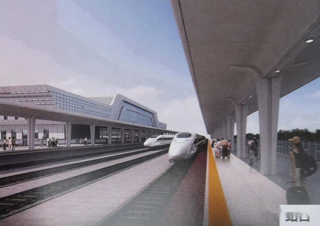高铁最新消息颜值爆表京山南站效果图来了