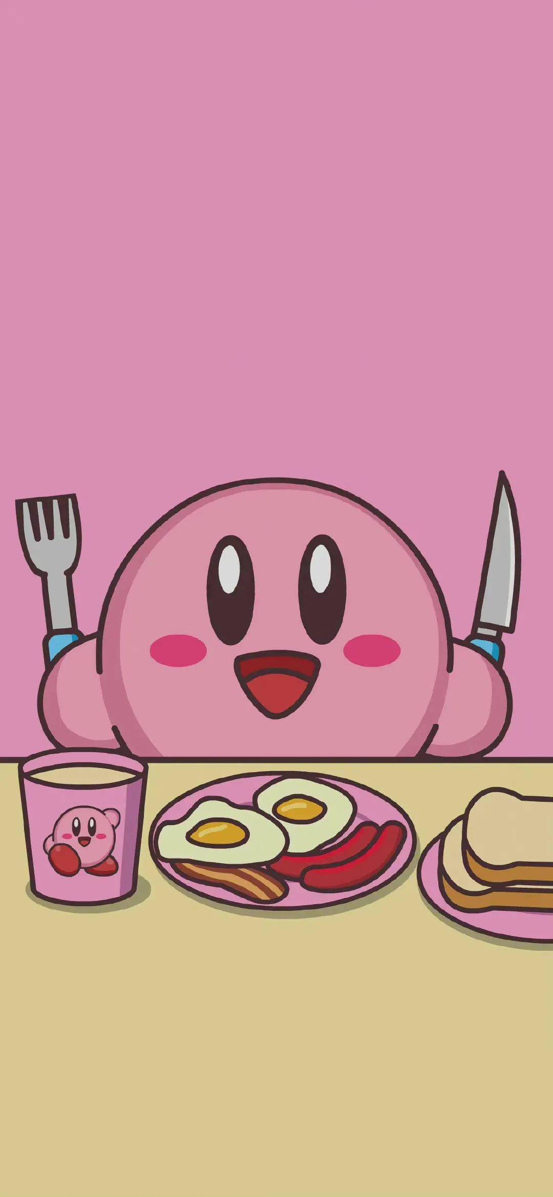 星之卡比卡通壁纸