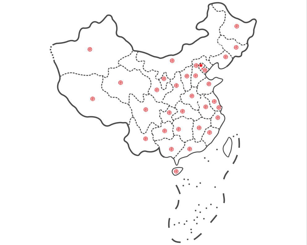 中国地图板块 形状图片